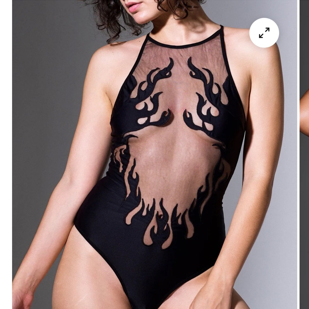 Thistle and Spire Black Flame Bodysuit